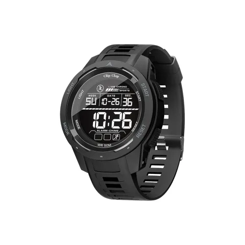 Clip Clop Электронный механизм Часы Мужские Черный циферблат