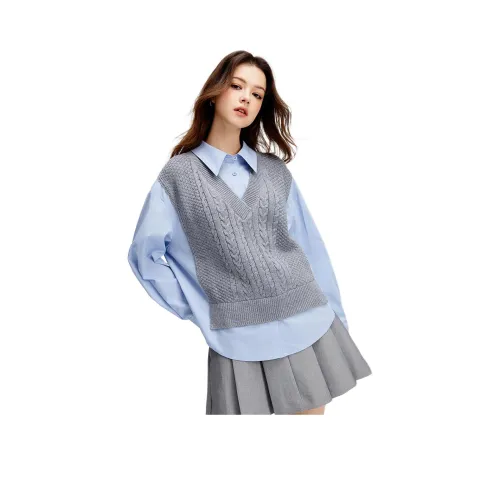 ONLY Рубашка Женская Blue Berry