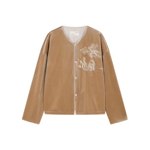 IHIMI Куртки Пальто Женские Шампанское Золото