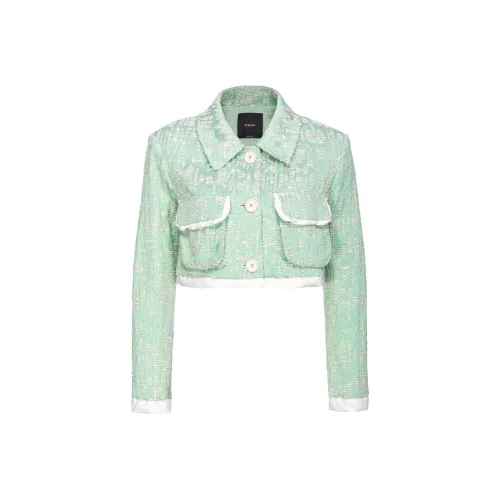 PINKO SS24 Куртки Пальто Женские Зеленый
