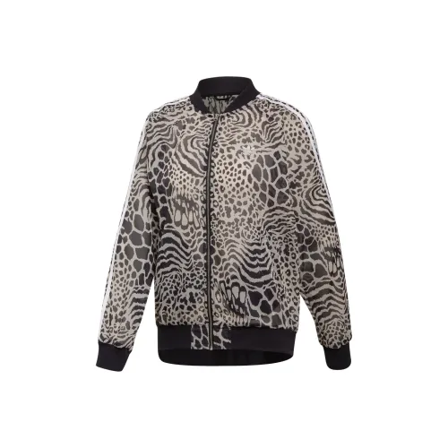 Adidas Originals TRACK TOP Куртки Пальто Женские Светлый Экрю Олово Черный