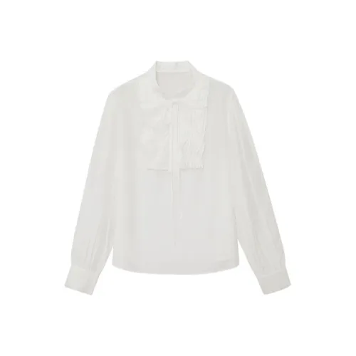 D'zzit Отбеленный белый Женские Рубашки