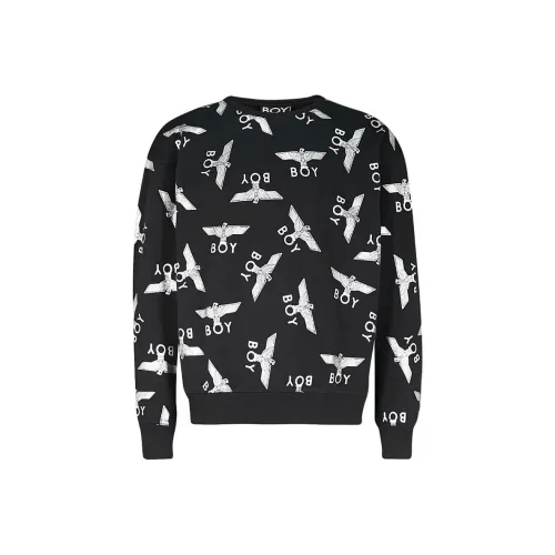 Boy London Свитшот Унисекс Черный Белый