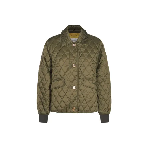 BARBOUR x Alexa Chung Jamie FW24 Куртки и Пальто Женские Оливково-зеленый