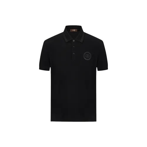 Cavalli Class Поло Мужское Черное