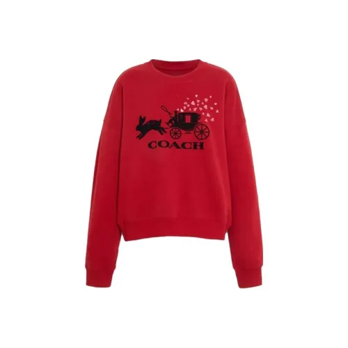 COACH Женские Толстовки Красного Цвета