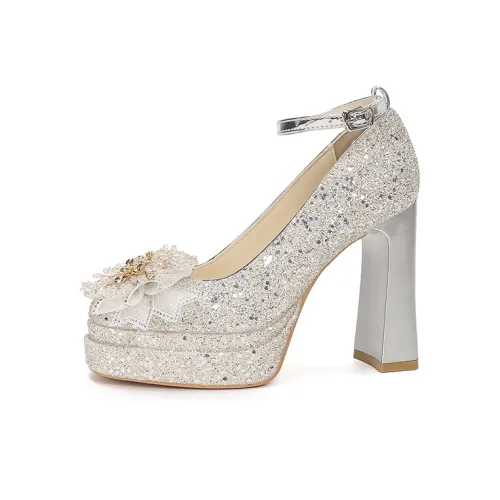 Zubumei Грубый каблук Высокие каблуки Женские