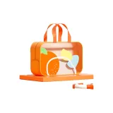 Фрукты, макияж, сумка, лето, апельсин, большой размер