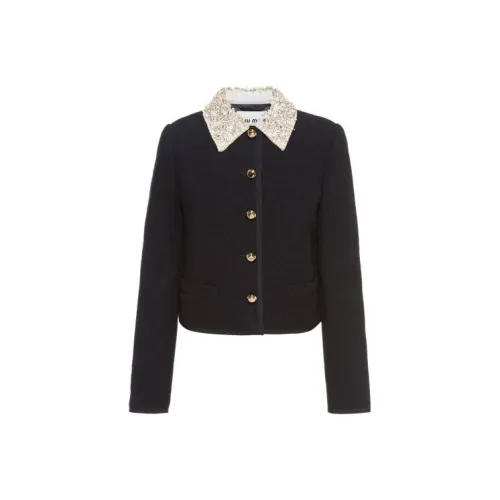 MIU MIU Куртки и Пальто Женские Черные