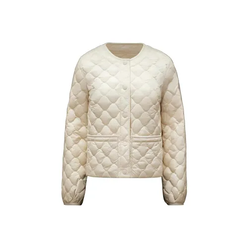 Moncler FW21 Пуховик Женский Бежевый