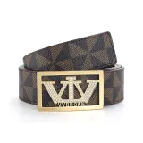 Золотая пряжка, коричневый ремешок