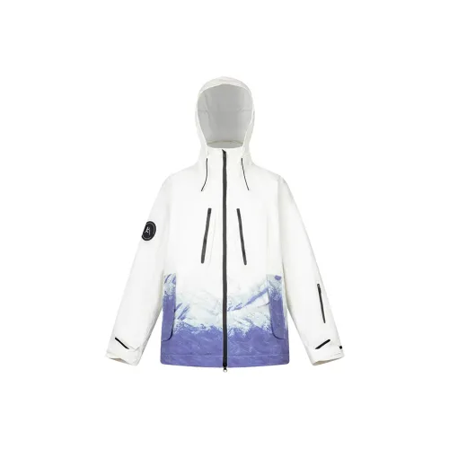 ERAL Градиентный С капюшоном Тонкий Пуховик Женские