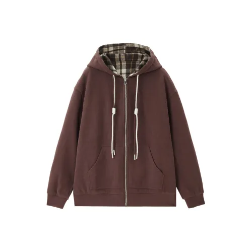 Giordano 87 Кофейная клетка Женские Куртки