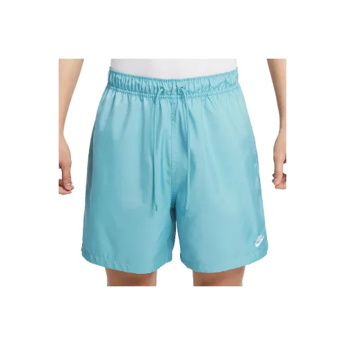 nike Club Повседневные шорты Мужские Джинсовый синий Зеленый Белый