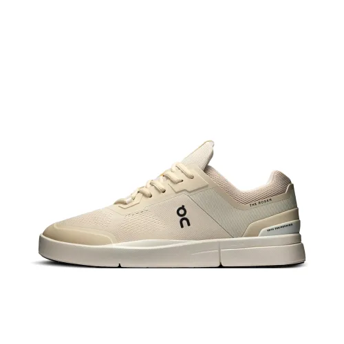 On The Roger Spin Slip-resistant Abrasion-resistant Low Top Tennis Shoes Women's Beige