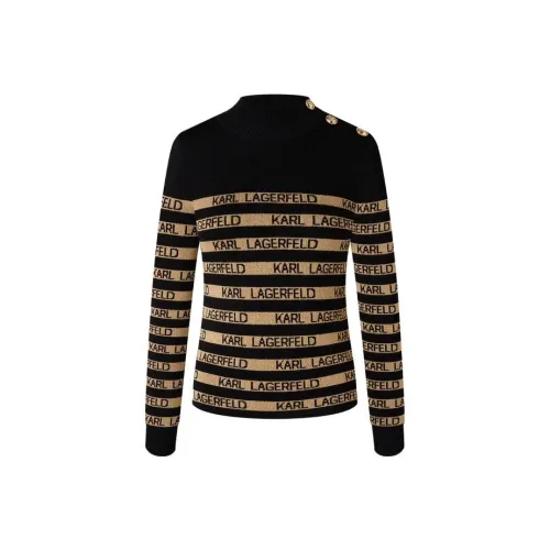 Karl Lagerfeld Трикотаж Женский Черный Золото