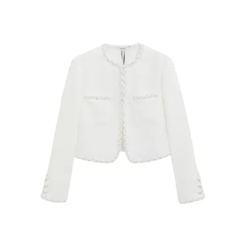 BEBE SS24 Куртки Пальто Женские Натуральный Белый