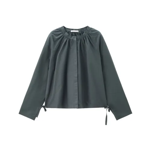 Giordano 11 Каменный серый Женские рубашки