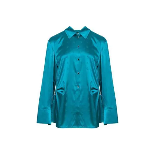 BESIONIA SS23 Рубашка Женская Оливково-зеленая