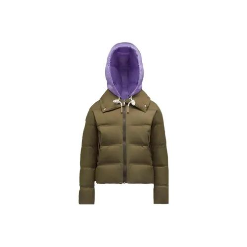 Moncler SS22 Пуховик Женские Армейский зеленый