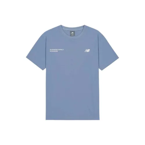 New Balance совместная футболка Мужская Фиолетово-синяя