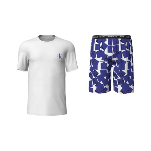 Calvin Klein Повседневная Спортивная Одежда Мужская Белый Синий