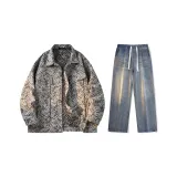 Set (Black Top + Nostalgic Blue Jeans)  
Комплект (Черный топ + Ностальгические синие джинсы)