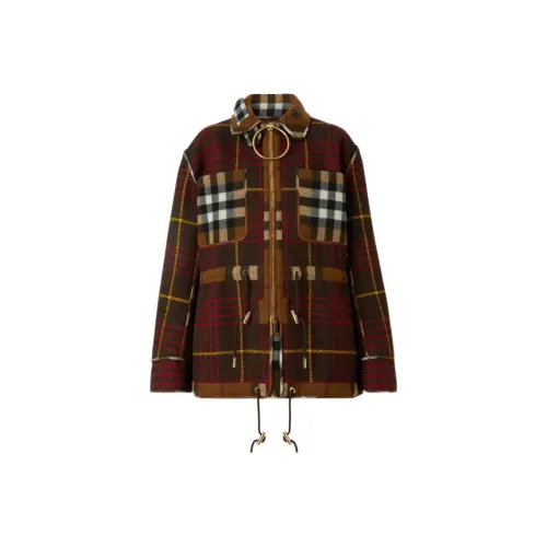 Burberry Темно-кофейные Женские Куртки