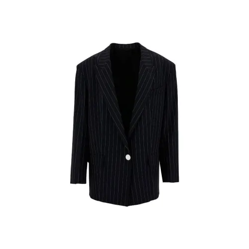 The Attico Glen Синий Темно-синий Синий Белый Blazer Куртки Пальто Женские Морской Синий