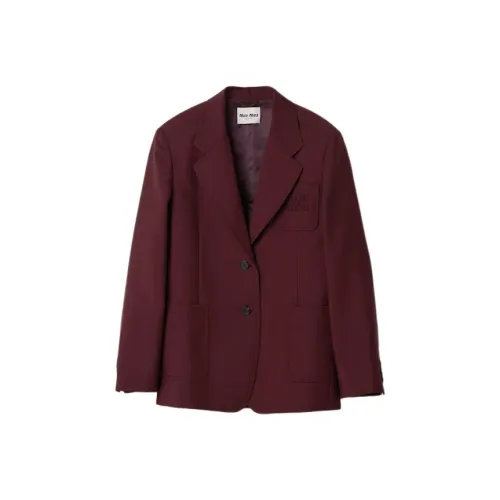 MIU MIU Куртки и Пальто Унисекс Темно-Красный