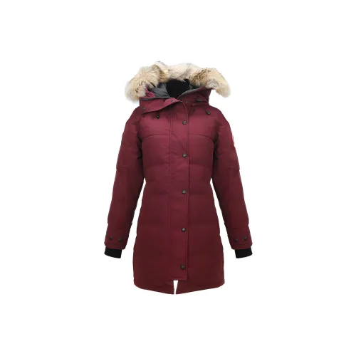 Canada Goose Shelburne Series Down Jacket Parka Coat Women's Burgundy