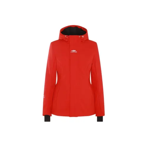 Balenciaga Куртки и Пальто Стандартный крой Женский Весенний Верхняя одежда Красный