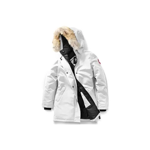 Canada Goose Пуховик Зимний Женский Серый Белый