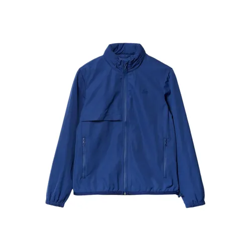 LACOSTE Ветер And Water Resistant Складной Ветровки Пальто Женские Синий