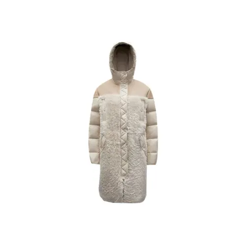 Moncler FW21 Пуховик Женские Oats Бежевый