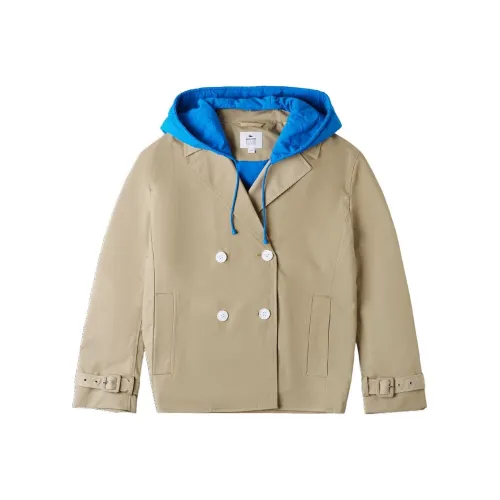 LACOSTE Куртки и Пальто Женские Хаки Синий