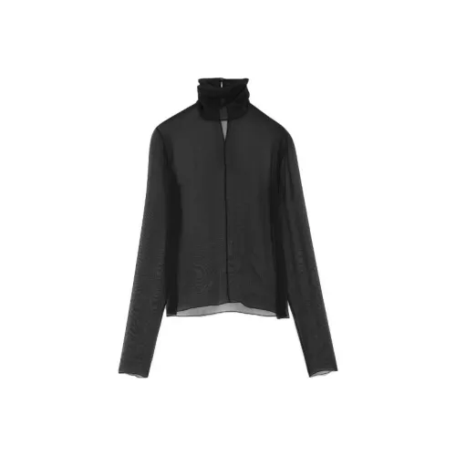 SAINT LAURENT Рубашка Женская Черная