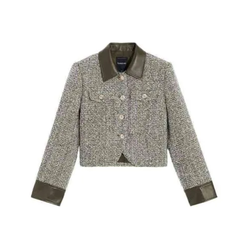 BEBE FW24 Куртки и Пальто Женские Серый Зеленый