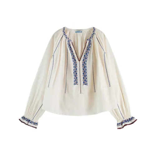 Scotch Soda FW24 Рубашка Женская Экрю