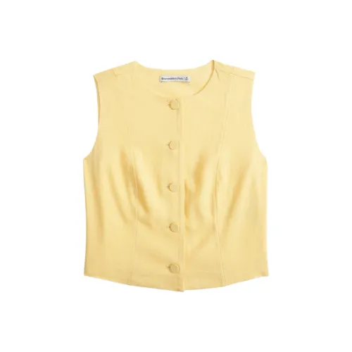 Abercrombie＆Fitch Майка Женская Желтая