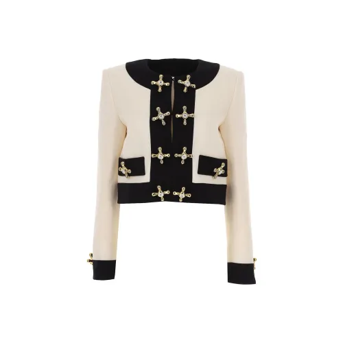 MOSCHINO Слоновая кость Женские Куртки