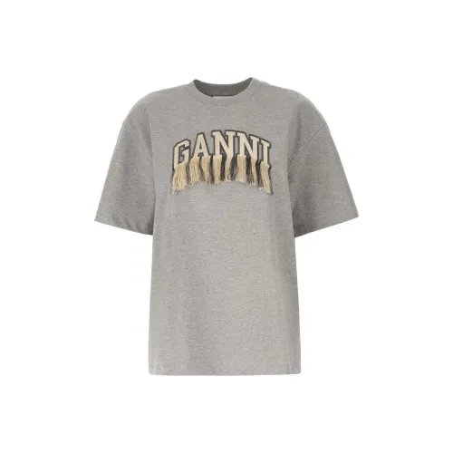 GANNI Серые Женские Футболки