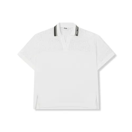 FILA Стандартный белый Женские Поло