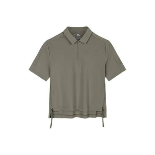 ANTA x ZHONGGUOGUOJIADILI LIANMINGKUAN Поло Женские Earth Умбра