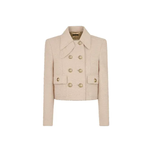 TOM FORD FW24 Куртки и Пальто Женские Айвори