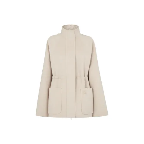 FENDI FW24 Куртки и пальто Женские Бежевый