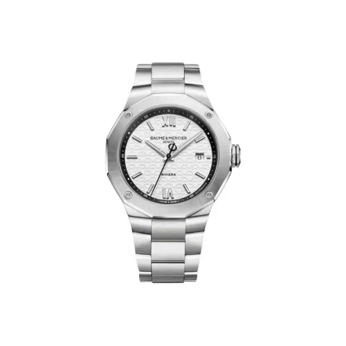 Baume & Mercier Автоматический Механический Механизм Мужские Часы Rivera Series 42 мм Серый