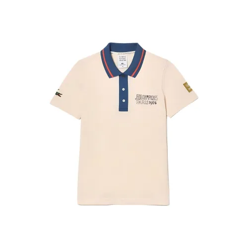 lacoste Олимпийский Co Branded Edition Бежевый Женские Поло