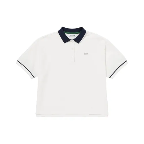 LACOSTE Поло Женское Белое