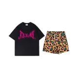 Желтые шорты + черный гипсофил призрачный